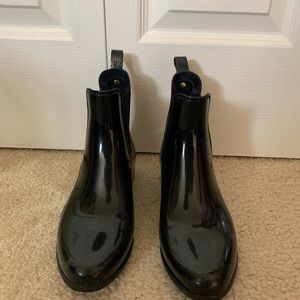 Sam Edelman Black Rain Boots Size 7